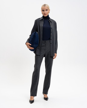 John Smedley Синий гольф CATKIN из шерсти мериноса CATKIN