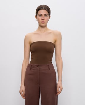 Wolford Коричневий топ Fatal 50799