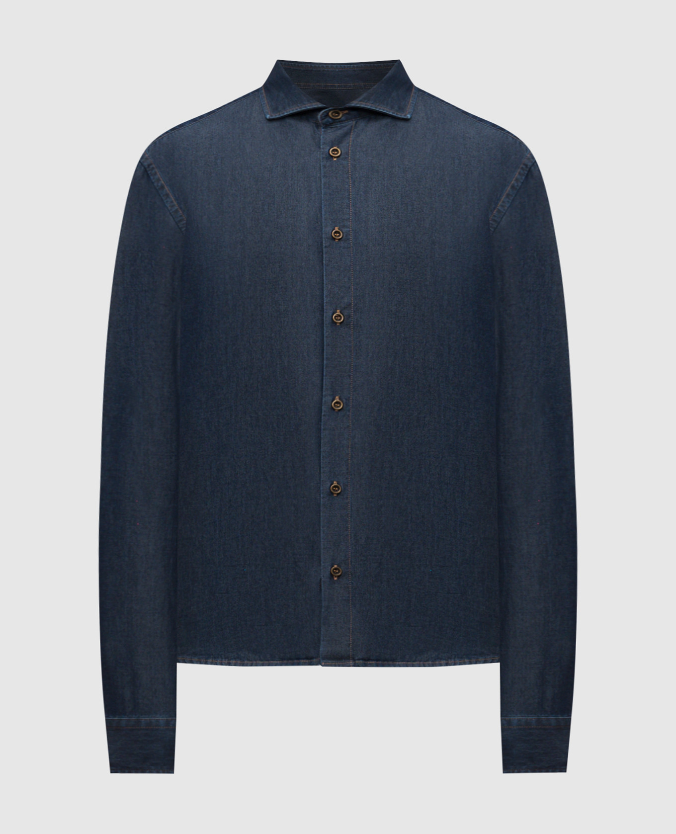 

Синяя джинсовая рубашка, Синий, Рубашки