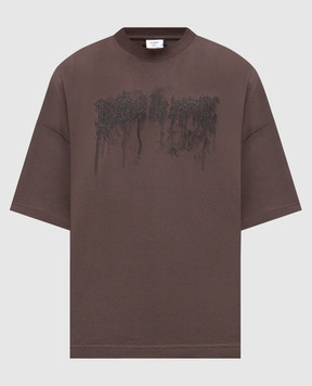 Vetements Коричневые футболки с принтом Cradle of Filth UCF76TR450C