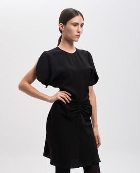 Victoria Beckham Чорна сукня з драпіруванням 1424WDR006087A