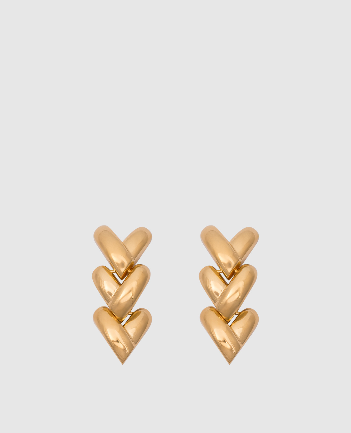 

Золотые клипсы AMOR, Золотистый, Серьги