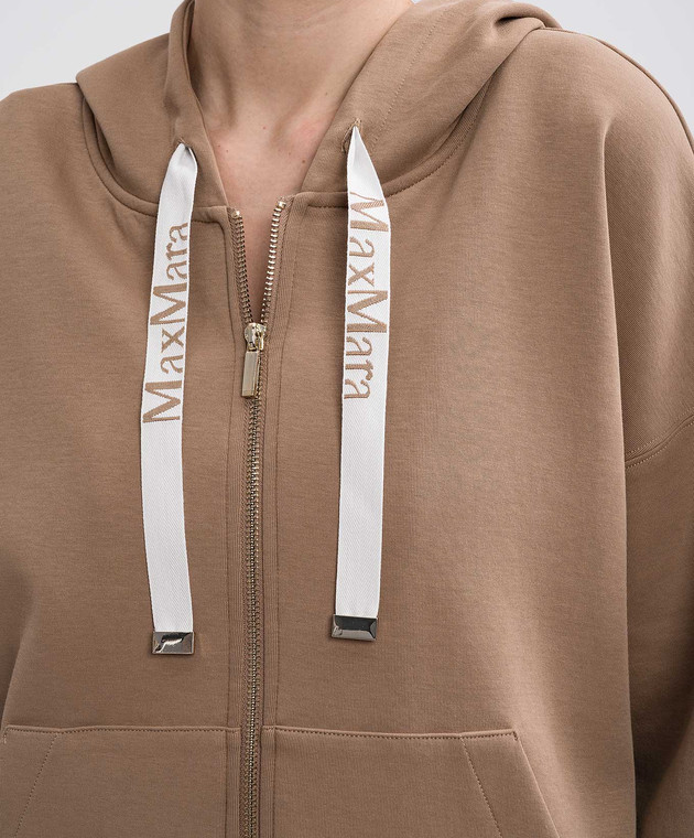 Max Mara Коричнева спортивна куртка JOUR JOUR зображення 5