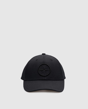 Stone Island Черная кепка с фактурным логотипом K1S159100996S0065